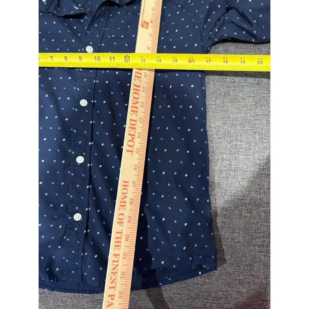 Two Children's Place Button Up Dress Shirts Tops Size 10/12 Preppy 100% Cotton